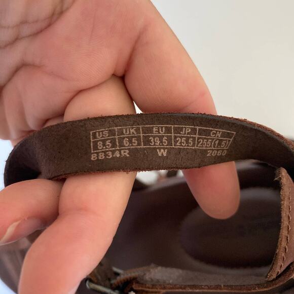 Timberland Sandals Womens 8.5 Branford Ankle Leather Gladiator Outdoor Strappy - Picture 10 of 10